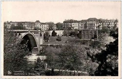 Luxembourg - Adolfbrücke u Brückenring -7740