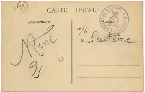 Asnieres - Inondations de Janvier 1910 - Place de la Station -8308