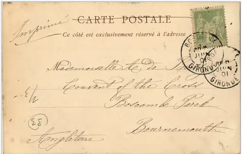Bordeaux - La Place de la Bourse 1901 -8124