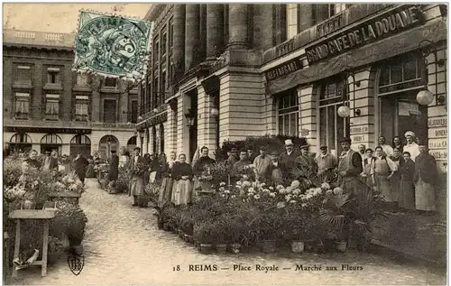 Reims - Place Royal - Marche aux Fleurs -9194