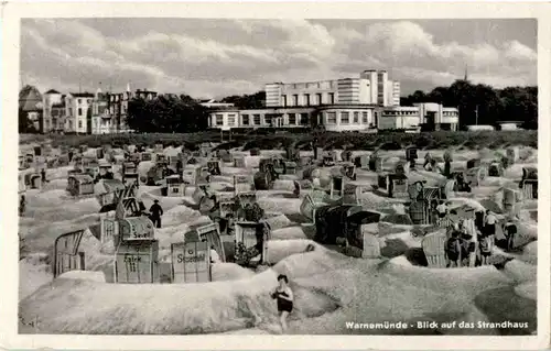 Warnemünde - Blick auf das Strandhaus -43832