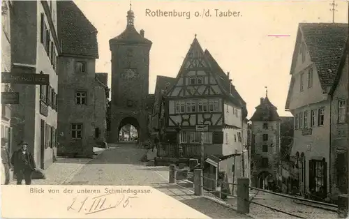 Rothenburg ob der Tauber - Schmiedsgasse -43872