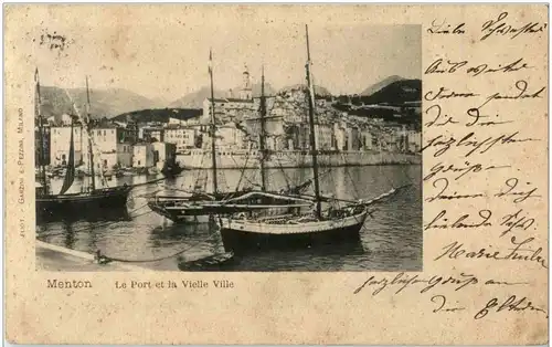 Menton - Le Port et la vielle Ville -8816