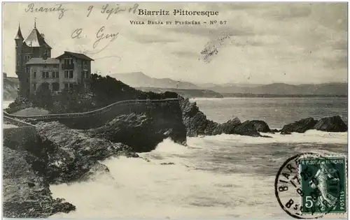 Biarritz - villa Belza et Pyrenees -8666