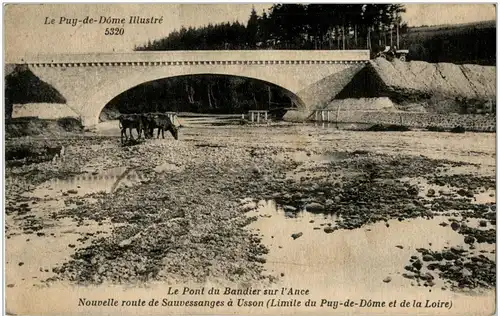 Le Pont du Bandier sur l Ance - Nouvelleroute de Sauvessanges a Usson -8096