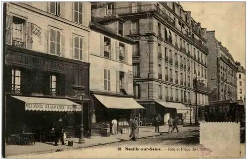 Neuilly sur Seine - Rue et Place du Chateau -8284