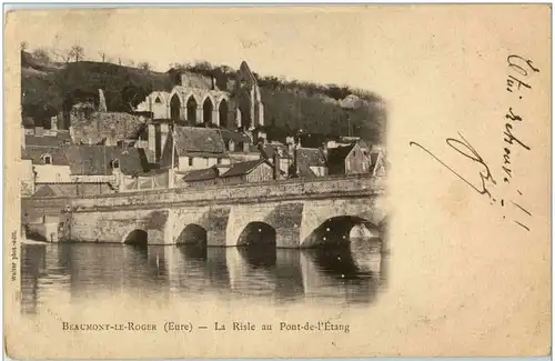 Beaumont le Roger - La Rise au Pont de l Etang -8898