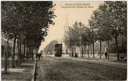 Neuilly sur Seine - Perspective de l Avenue du Roule -8286