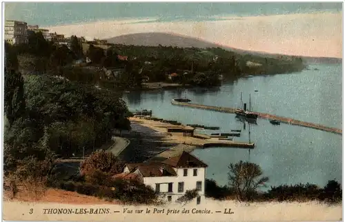 Thonon les Bains - vue sur le port -8518