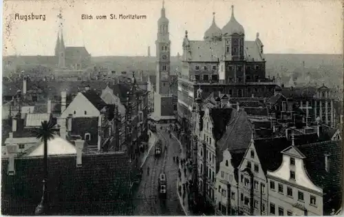 Augsburg - Blick vom St. Moritzturm -45312