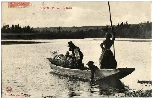 Digoin - Pecheur a la Nasse -9094