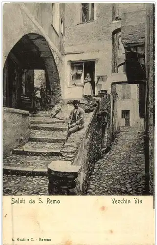 Saluti da S Remo - Vecchia Via -105374