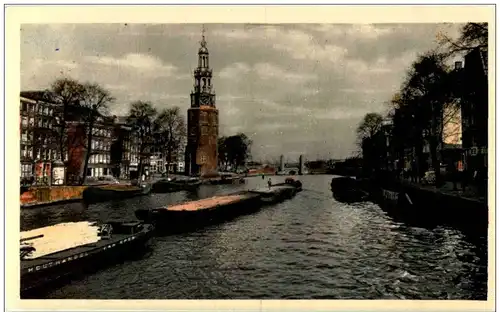 Amsterdam - Oude Schans met Montelbaanstoren -105080