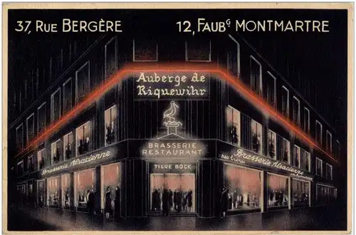 Paris - Montmartre - Auberge de Riquewihr -9704