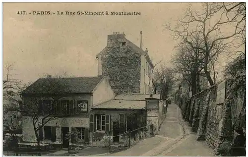 Paris - 'Montmartre - La Rue St. Vincent -105792