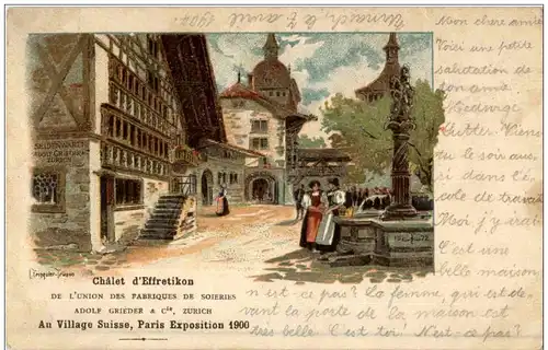 Paris- Exposition 1900 - Chalet d Effretikon -105868