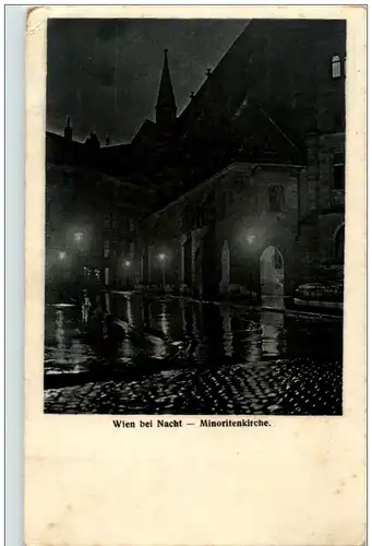 Wien bei Nacht - Minoritenkirche -104568