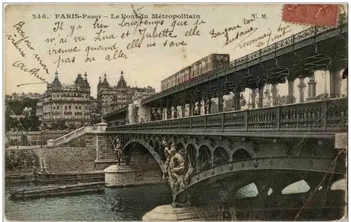 Paris - Passy - Le Pont du Metropolitain -105710