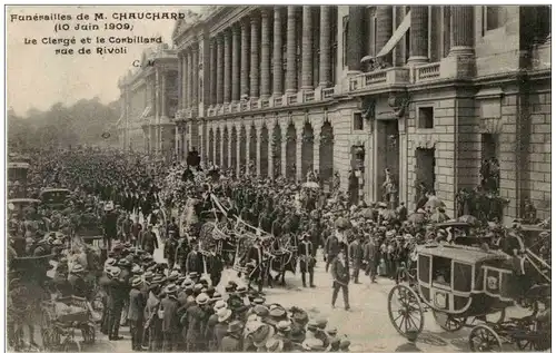 Paris - Rue de Rivoli - Funerailles de M. Chauchard -105748