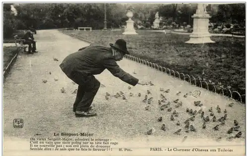 Paris - Le Charmeur d Oiseaux aux Tuileries -105780