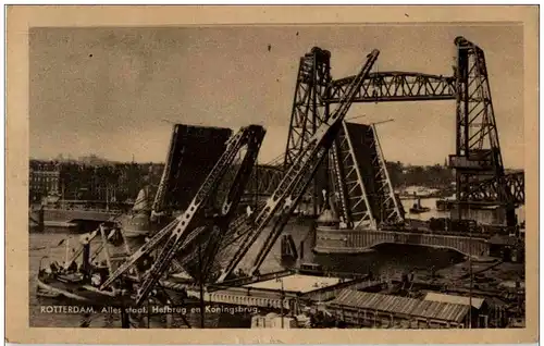 Rotterdam - Alles staal. Hefbrug -104880