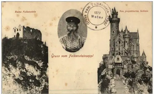 Ruine Falkenstein - Gruss vom Falkensteinseppl -106044