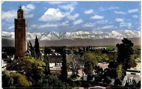 Marrakech - Panorama sur l Atlas -106554