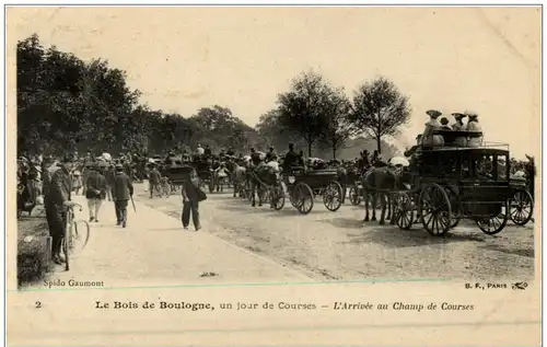 Paris - Le Bois de Boulogne un joar de Courses -105788