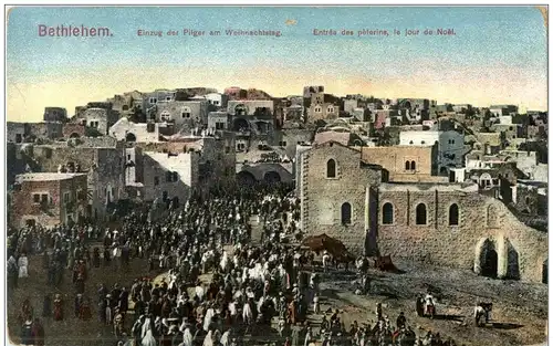Bethlehem - Einzug der Pilger am Weihnachtstag -106602