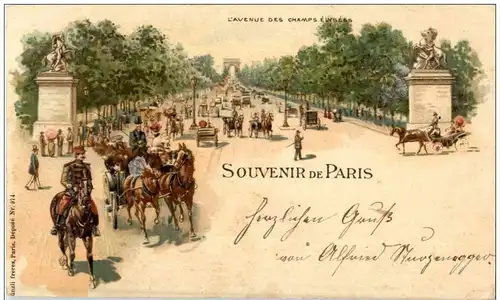 Souvenir de Paris - Litho -105720