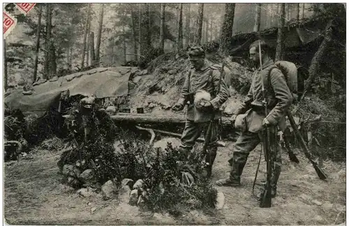 Soldatengrab auf dem Hohnack - Feldpost -105684