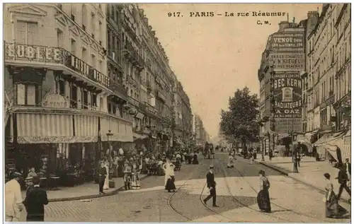 Paris - La rue Reaumur -105822