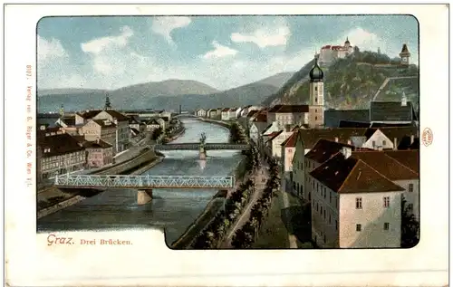 Graz- Drei Brücken -106192