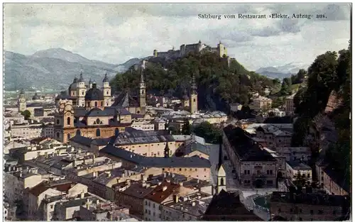 Salzburg vom Restaurant Elekt. Aufzug -107446