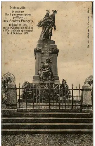 Noisseville - Monument eleve par souscription aux soldats Francais -107714