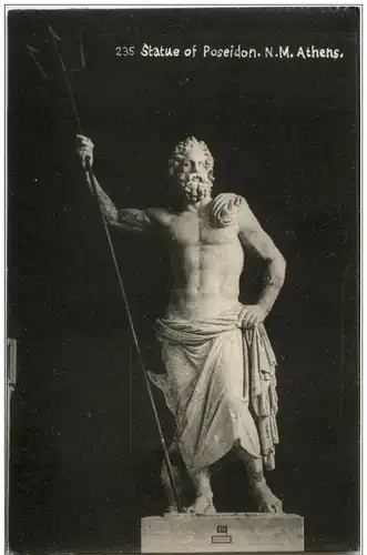 Athenes- Statue of Poseidon -108204