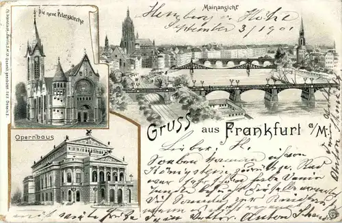 Gruss aus Frankfurt - Litho -51232