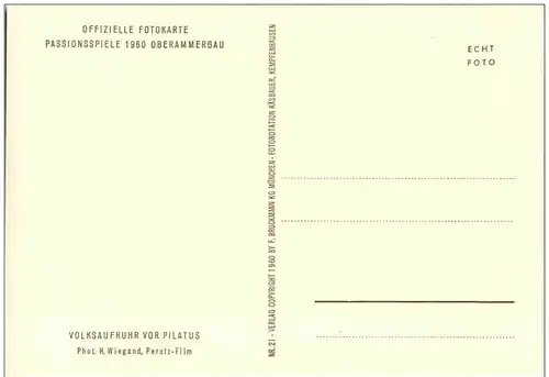 Oberammergau - Passionsspiele 1960 -108384