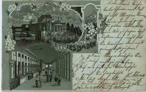 Gruss aus Wiesbaden - Litho -51252