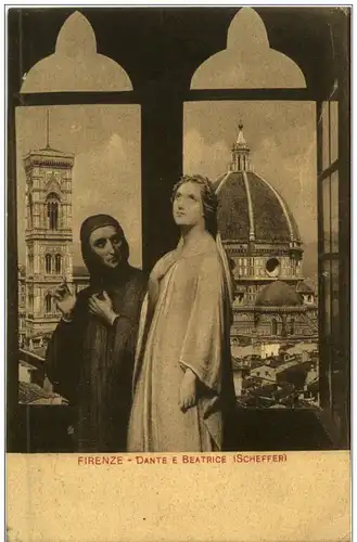 Firenze Dante e Beatrice -107572