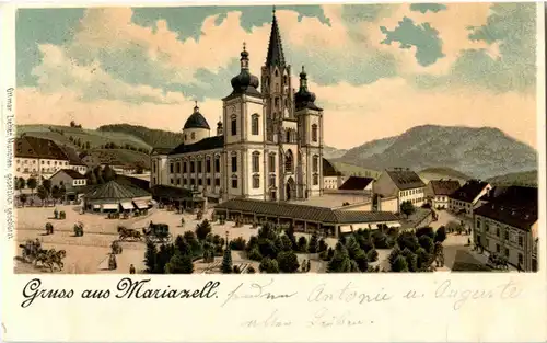 Gruss aus Mariazell - Litho -51572