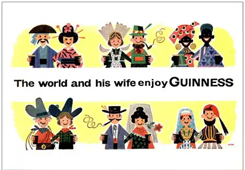 The world and his wife enjoy Guinness Beer -108692