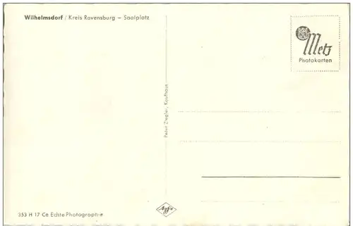 Wilhelmsdorf Kr. Ravensburg - Saalplatz -108840