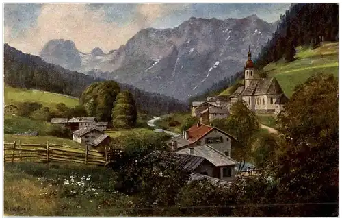 Ramsau - Künstlerkarte H. Hoffmann -109016