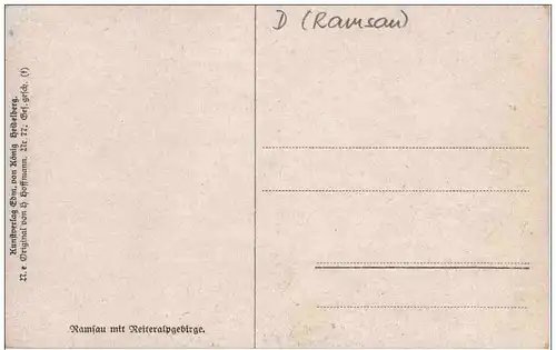 Ramsau - Künstlerkarte H. Hoffmann -109016