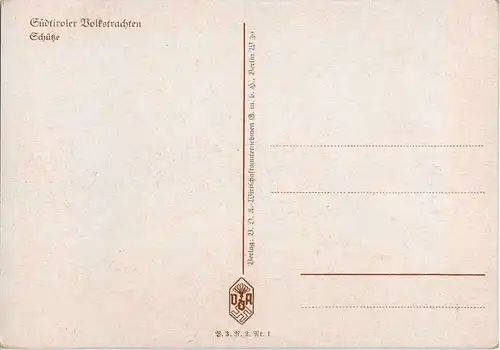 Südtiroler Volkstrachten - Schütze -52192