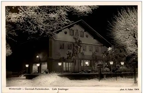 Garmisch - Winternacht Cafe Kneitinger -109434