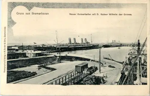 Gruss aus Bremerhaven - Neuer Kaiserhafen -52492
