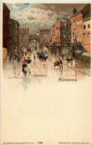 München - Karlsthor - Litho -53072