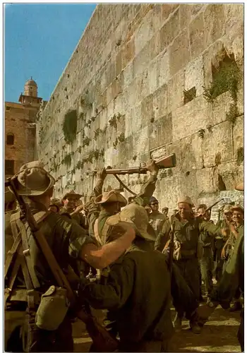 Israeli Troops at the Wailing Wall -110658